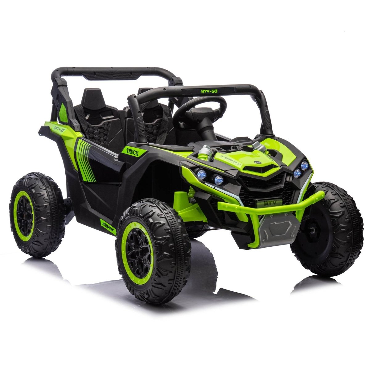 24V Two - Seater Kids Ride On UTV With Remote Control - Hushhaven - Omega Lifestyles