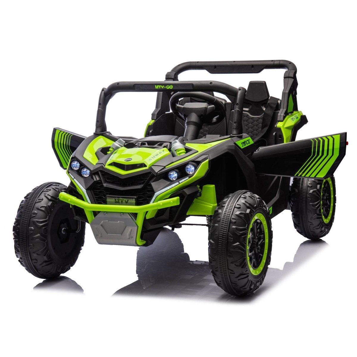 24V Two - Seater Kids Ride On UTV With Remote Control - Hushhaven - Omega Lifestyles