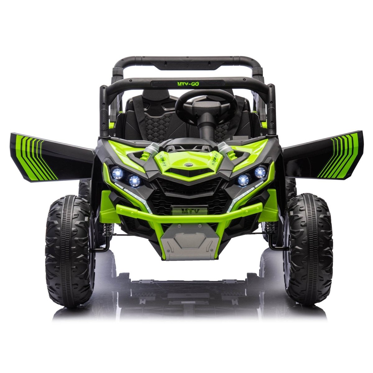 24V Two - Seater Kids Ride On UTV With Remote Control - Hushhaven - Omega Lifestyles