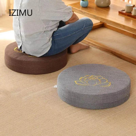 Meditation Cushion with Firm Backrest and Washable Cover - Sleep Galleria