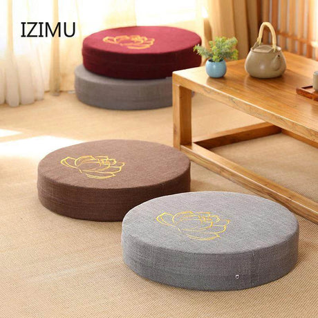 Meditation Cushion with Firm Backrest and Washable Cover - Sleep Galleria