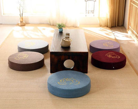 Meditation Cushion with Firm Backrest and Washable Cover - Sleep Galleria