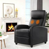 Fabric Upholstered Adjustable Massage Recliner Chair - Omega Lifestyles
