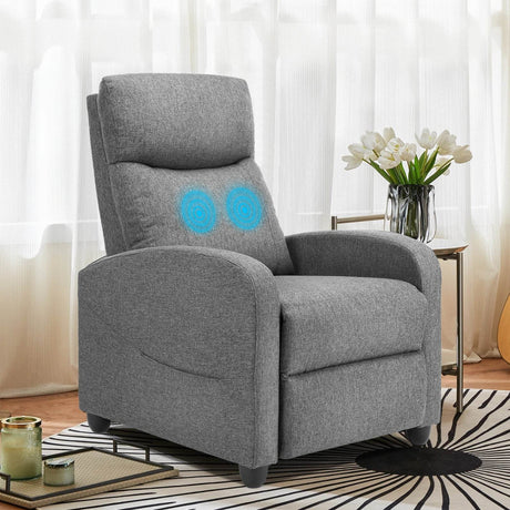 Fabric Upholstered Adjustable Massage Recliner Chair - Omega Lifestyles