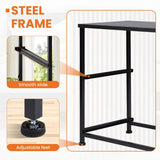 Minimalist Modern Multipurpose Nightstand With Fabric Drawers - Omega Lifestyles