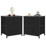 Minimalist Modern Multipurpose Nightstand With Fabric Drawers - Omega Lifestyles