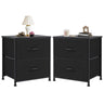 Minimalist Modern Multipurpose Nightstand With Fabric Drawers - Omega Lifestyles