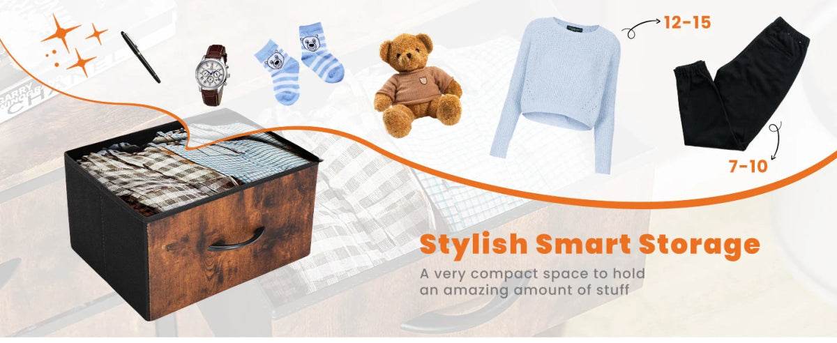 Multifunction Fabric Dresser With 10 Drawers Storage Cabinet - Omega Lifestyles