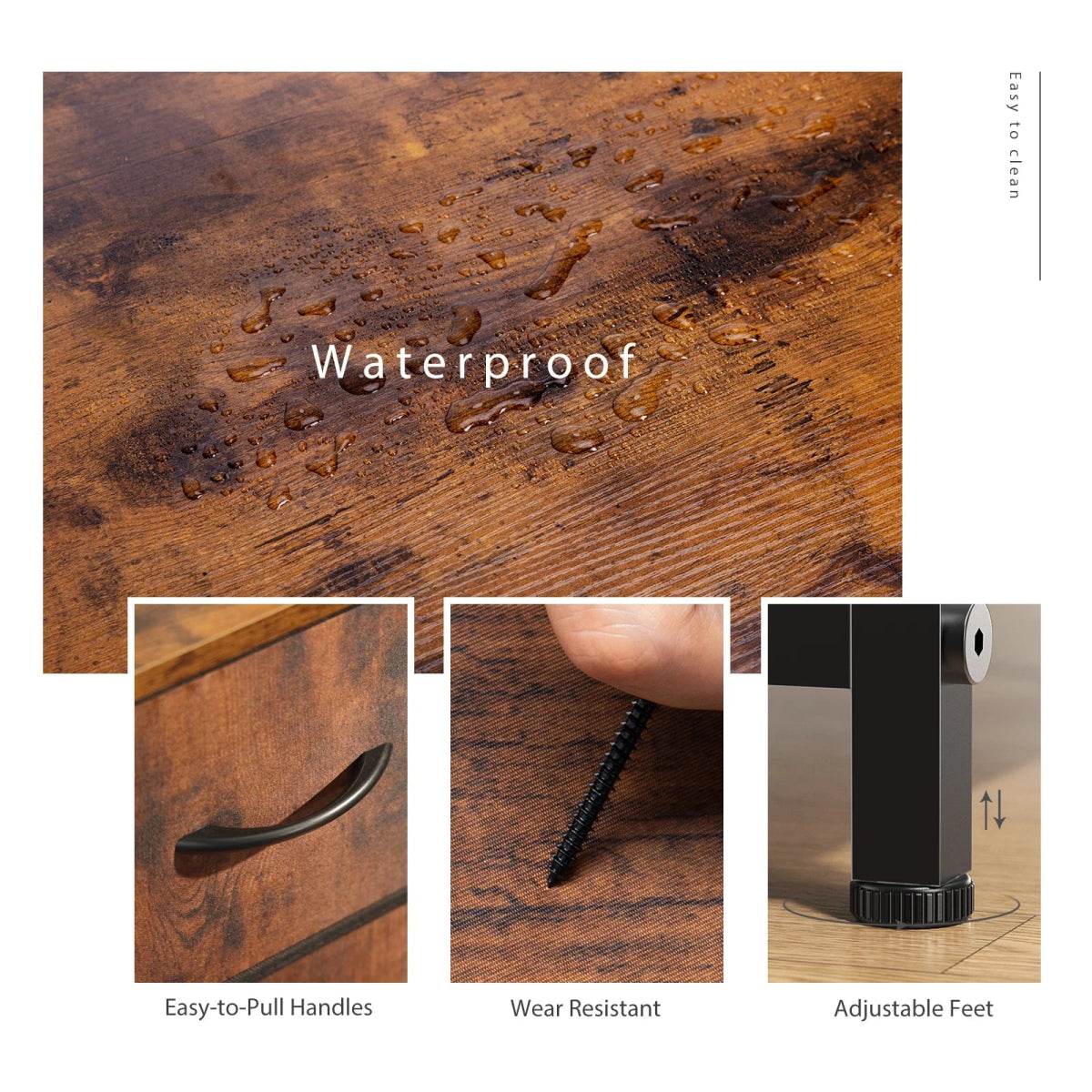 Multifunction Fabric Dresser With 10 Drawers Storage Cabinet - Omega Lifestyles