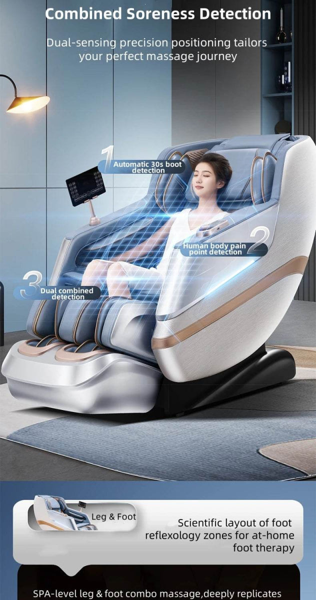 4D Zero Gravity Dual SL Track Full Body Massage Chair - Omega Lifestyles