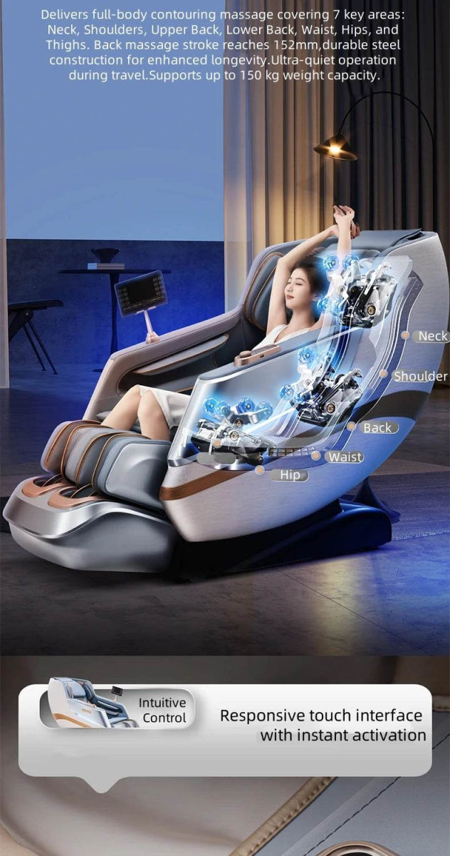 4D Zero Gravity Dual SL Track Full Body Massage Chair - Omega Lifestyles