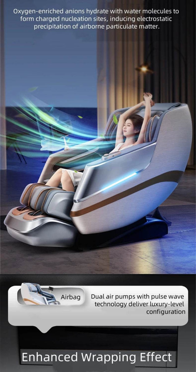 4D Zero Gravity Dual SL Track Full Body Massage Chair - Omega Lifestyles