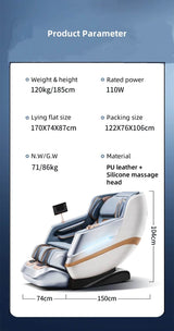 4D Zero Gravity Dual SL Track Full Body Massage Chair - Omega Lifestyles