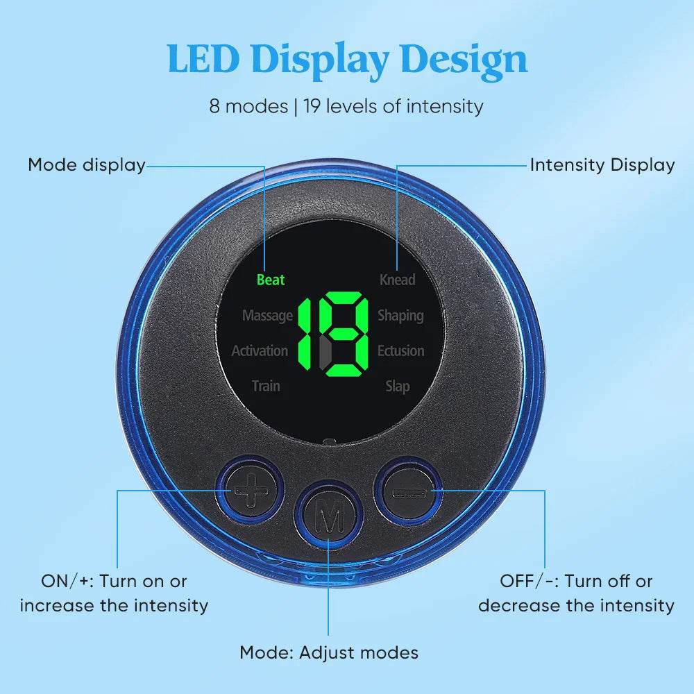 EMS Electric Portable Neck And Back Massager Device - Sleep Galleria