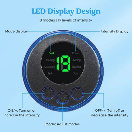 EMS Electric Portable Neck And Back Massager Device - Sleep Galleria