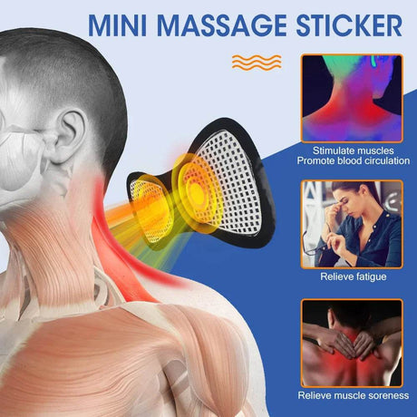 EMS Electric Portable Neck And Back Massager Device - Sleep Galleria