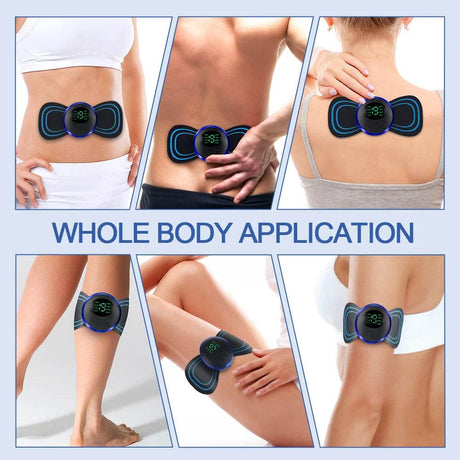 EMS Electric Portable Neck And Back Massager Device - Sleep Galleria