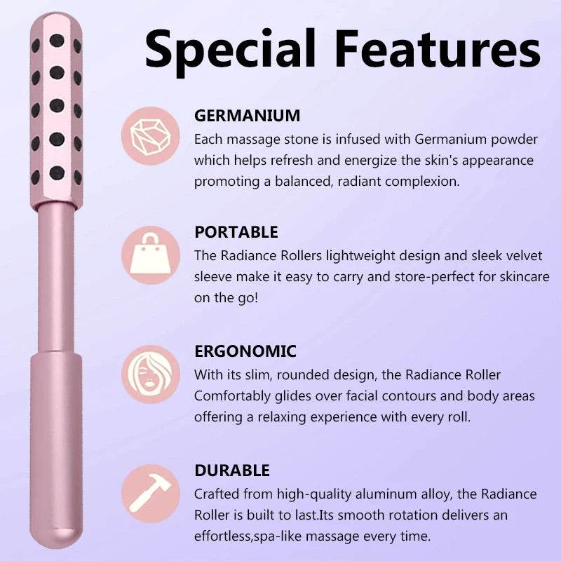 24-Piece Germanium Massage Roller Stick Set - Sleep Galleria