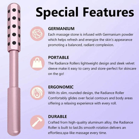 24-Piece Germanium Massage Roller Stick Set - Sleep Galleria
