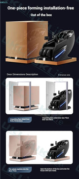 4D Jade Shiatsu Zero Gravity Massage Chair With Bluetooth - Omega Lifestyles