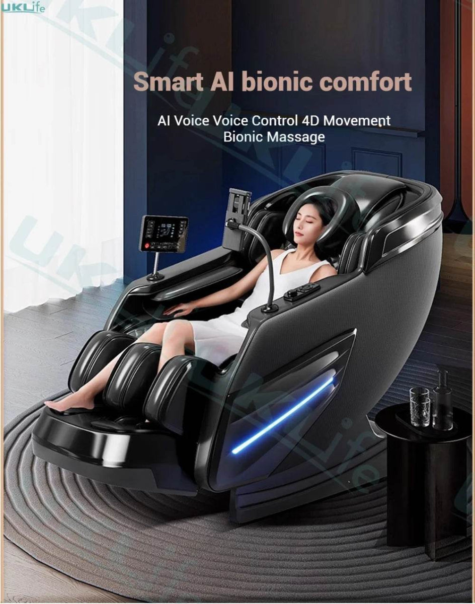 4D Jade Shiatsu Zero Gravity Massage Chair With Bluetooth - Omega Lifestyles