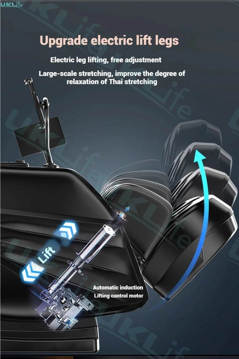 4D Jade Shiatsu Zero Gravity Massage Chair With Bluetooth - Omega Lifestyles