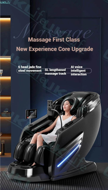 4D Jade Shiatsu Zero Gravity Massage Chair With Bluetooth - Omega Lifestyles
