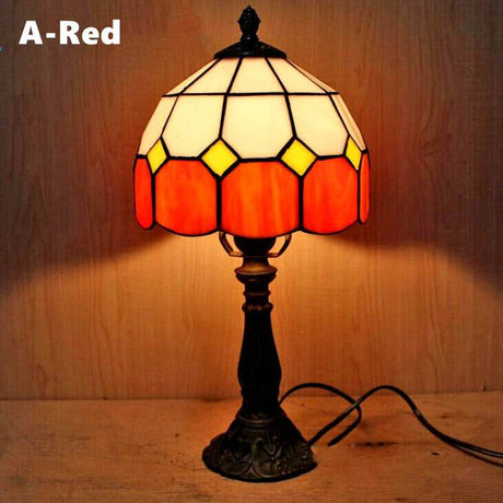 Retro Stained Glass Mediterranean Style Table Lamp - Sleep Galleria