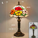 Retro Stained Glass Mediterranean Style Table Lamp - Sleep Galleria