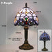 Retro Stained Glass Mediterranean Style Table Lamp - Sleep Galleria