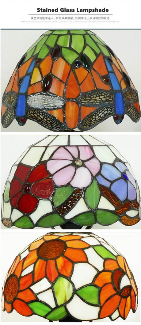 Retro Stained Glass Mediterranean Style Table Lamp - Sleep Galleria