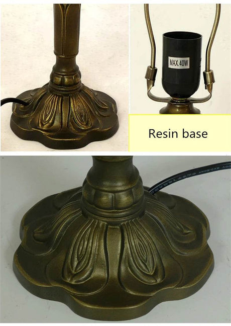 Retro Stained Glass Mediterranean Style Table Lamp - Sleep Galleria
