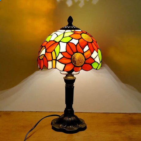 Retro Stained Glass Mediterranean Style Table Lamp - Sleep Galleria