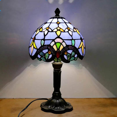 Retro Stained Glass Mediterranean Style Table Lamp - Sleep Galleria
