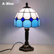 Retro Stained Glass Mediterranean Style Table Lamp - Sleep Galleria