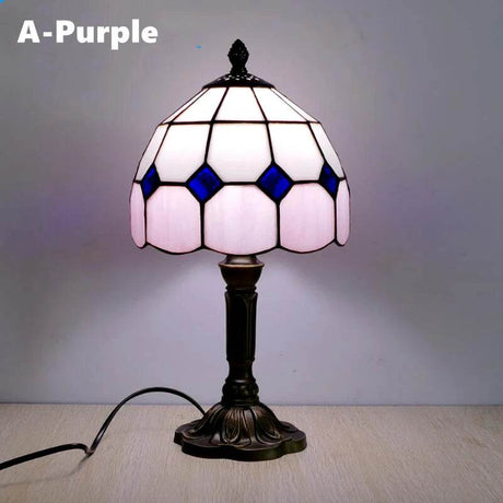 Retro Stained Glass Mediterranean Style Table Lamp - Sleep Galleria
