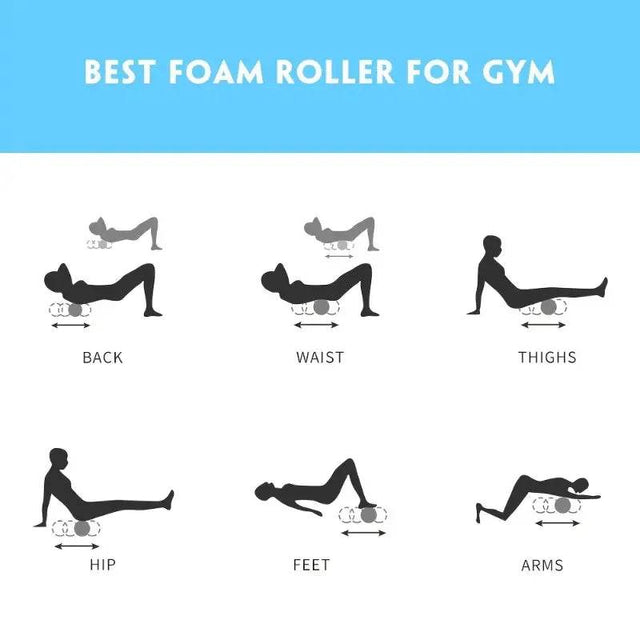 Yoga Foam Roller Lightweight Massage and Rehabilitation Tool - Omega Lifestyles