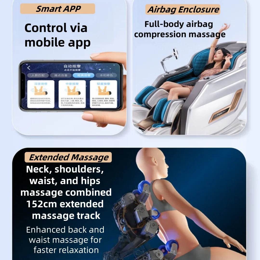 Kizuna SkyVoice 4D Zero Gravity AI Voice Massage Chair - Omega Lifestyles