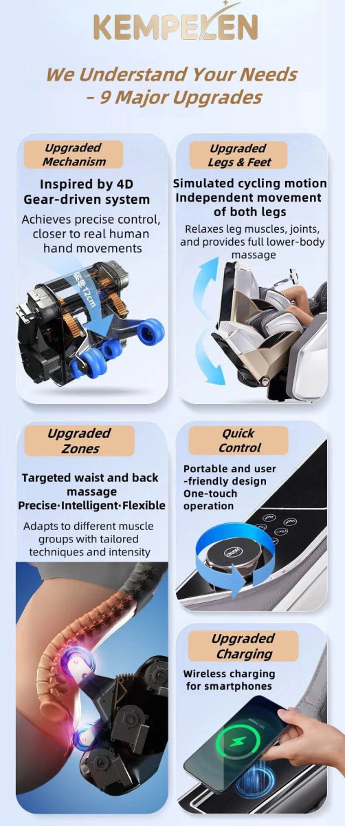 Kizuna SkyVoice 4D Zero Gravity AI Voice Massage Chair - Omega Lifestyles