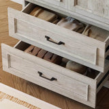 Freestanding Wooden Wardrobe Armoire With Doors Drawers - Omega Lifestyles