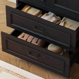 Freestanding Wooden Wardrobe Armoire With Doors Drawers - Omega Lifestyles