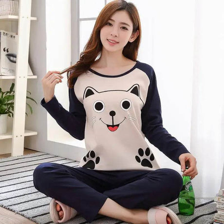 2-Piece Thin Cotton Blend Women’s Pajama Set - Sleep Galleria