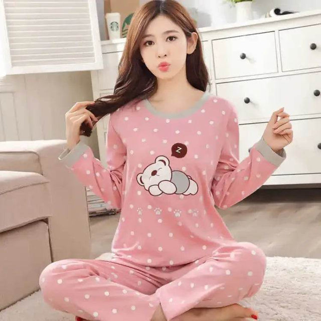 2-Piece Thin Cotton Blend Women’s Pajama Set - Omega Lifestyles
