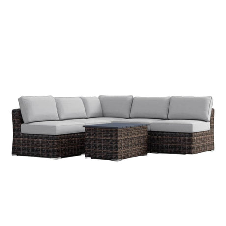 4 - Person Fully Assembled Gray Wicker Outdoor Sofa Set - LSI - Omega Lifestyles