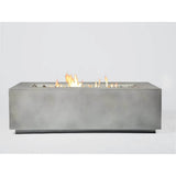 Outdoor Rattan Wicker Seating Set With Cushions And Firepit - LSI - Omega Lifestyles