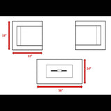 Outdoor Rattan Wicker Seating Set With Cushions And Firepit - LSI - Omega Lifestyles