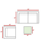 Outdoor Wicker Conversation Set With Cushions and Coffee Table - LSI - Omega Lifestyles