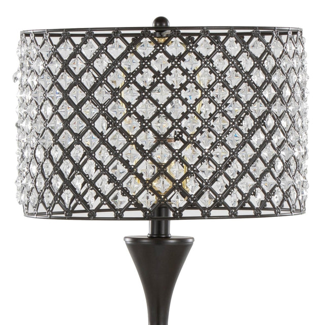 Crystal Clear K9 Oil Rubbed Bronze Table Lamp - Omega Lifestyles