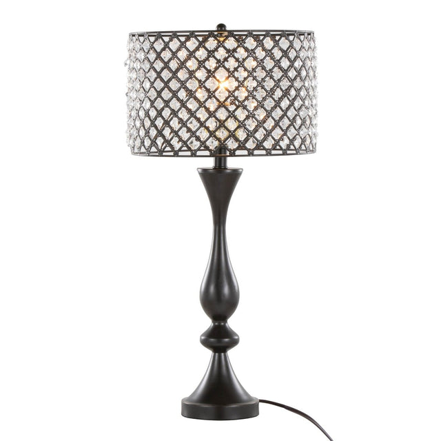 Crystal Clear K9 Oil Rubbed Bronze Table Lamp - Omega Lifestyles