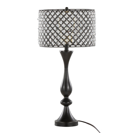 Crystal Clear K9 Oil Rubbed Bronze Table Lamp - Sleep Galleria
